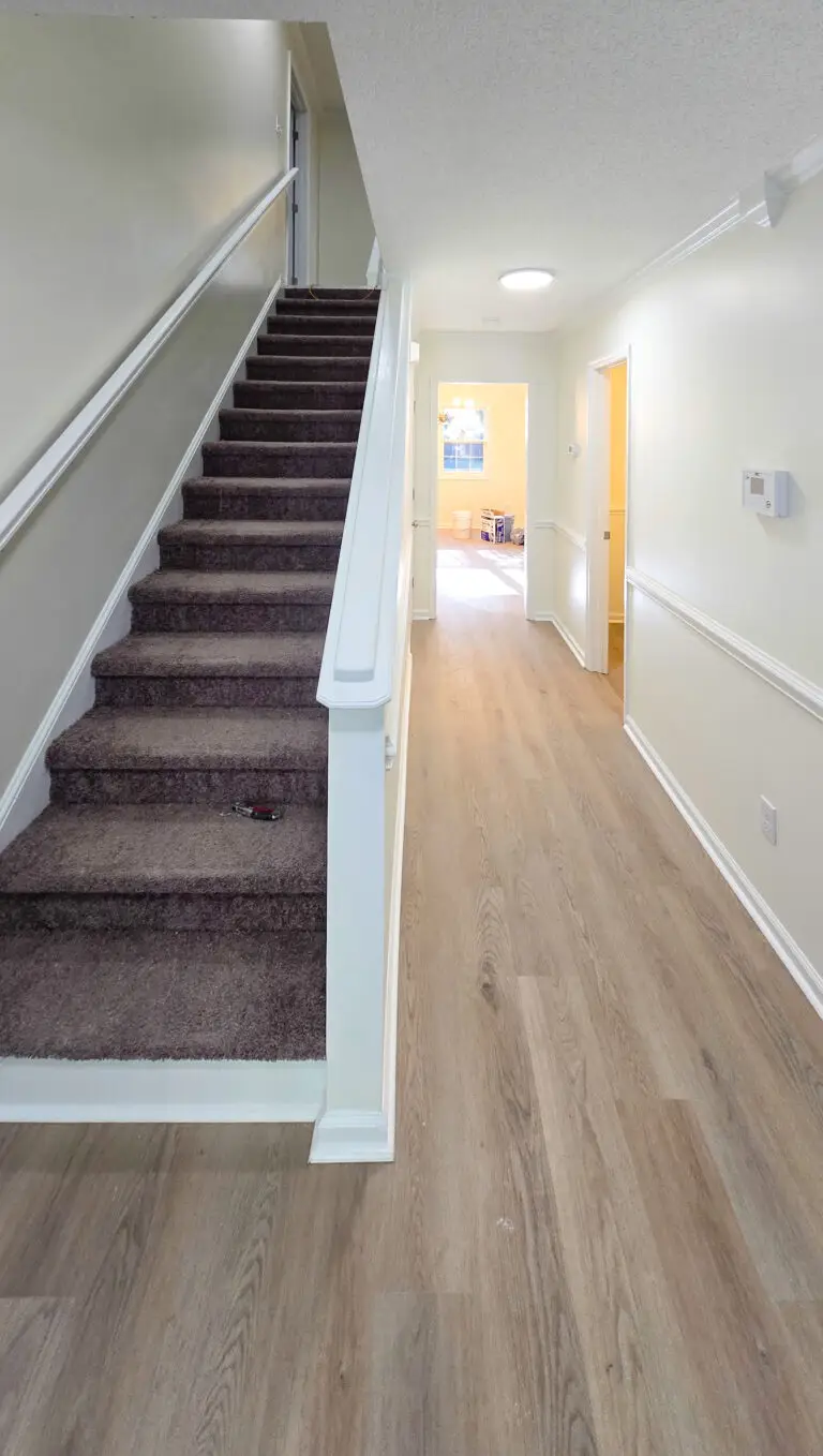 remodeled entryway and staircase