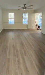 new floors, paint, trim and fan by Wynn Building Construction