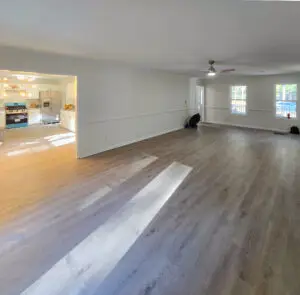 brand new flooring installed by Wynn Building Construction