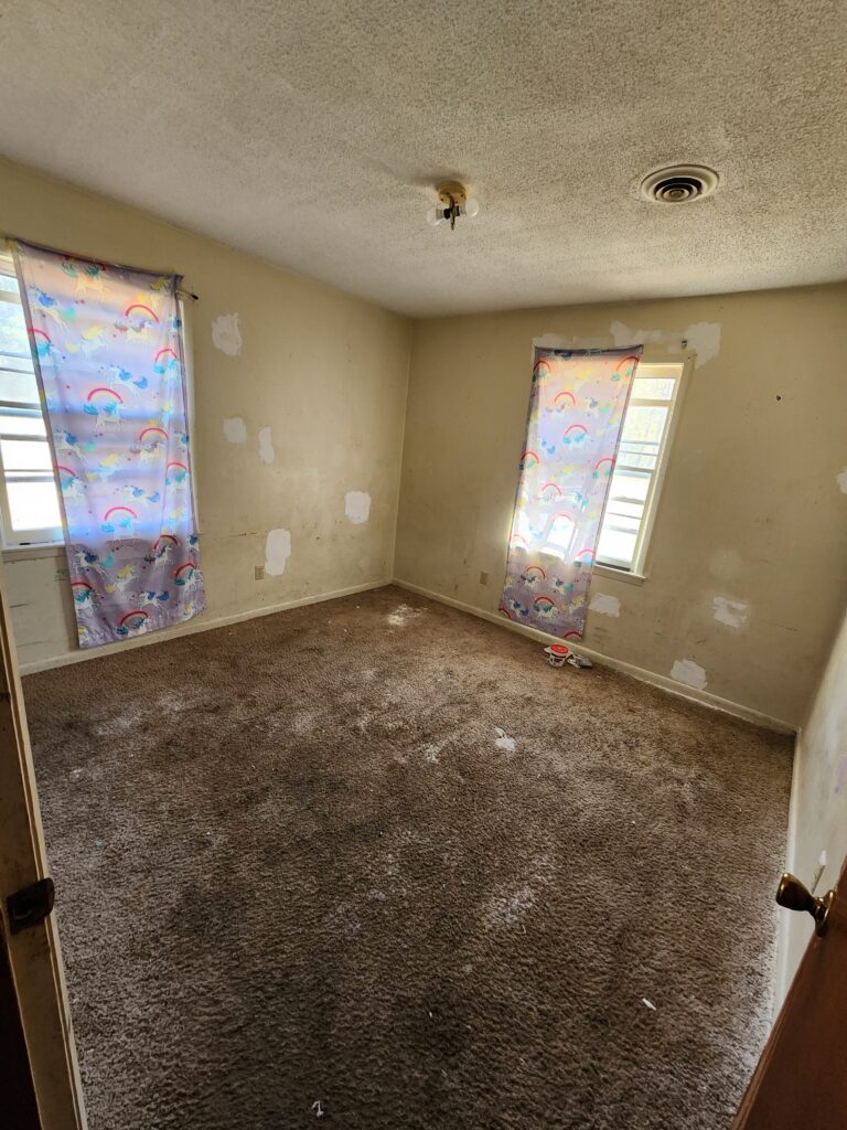 Before photo of a bedroom